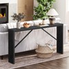 MAHANCRIS Console Table, 62.2" Long Sofa Table Behind Couch, Narrow