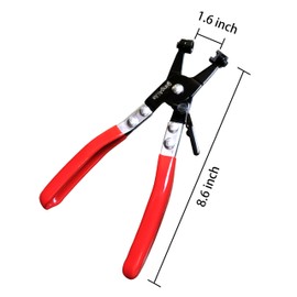 Professional Hose Clamp Pliers Repair Tool Swivel Flat Band for Removal and Installation of Ring-Type or Flat-Band Hose Clamps