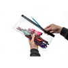 Durafile Clear Pencil case | Pack of 4 Pencil Cases