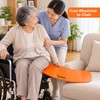 Curved Patient Transfer Board with Anti-Slip Back, Hand Grip and