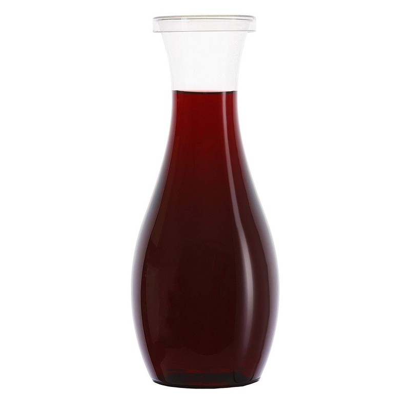 Quality Recyclable PET Plastic Decanter/Carafe 800ml Perfect for Wine with