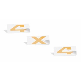 Reflective Concepts 4x4 Emblem Overlay Decal Sticker -Fits: 2009-2018 Ram - (Color: Reflective Gold)