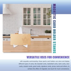 Shiphose 10Pcs 35PT-360PT Card Sleeves Display Holder Acrylic Stands Small Rack for Baseball Football Sports Card Trading&Display