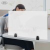 Unbranded 30 x 18 in Clamp-on Desk Privacy Panels Acrylic