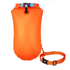 FUNNY HOUSE Swim Buoy 20L Swimming Tow Float Waterproof for Open Water Swimmers and Triathletes Light and Visible Float for Safe Training and Snorkelers
