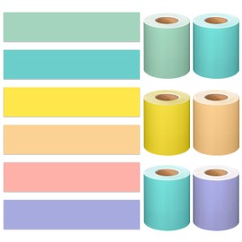 Fuutreo Bulletin Board Borders Set 6 Rolls 196. 85 ft x 3 Inch Colorful Classroom Borders Trim Bulletin Board Decorations for Office School Classroom Teachers DIY Birthday Decor(Pastel Rainbow)