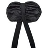 Black Double Layer Silk Bonnet for Sleeping Women Long Curly