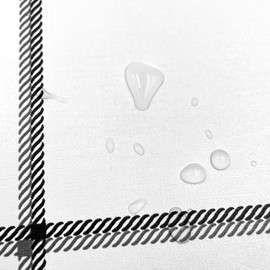 SimpleLife4U Black Striped Furniture Paper Peel & Stick White Grid Shelf Drawer Liner Cover Furnitures 17.8 Inch by 9.8 Feet