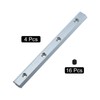 uxcell Straight Line Connector, 4Pcs 7.1inch Inside Joint Brackets with