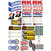 Sticker Kit Set for Motorcycles Motorcorss Scooter Full Sheet 40
