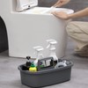 JiatuA Large Cleaning Supplies Caddy Portable Shower Basket Supply Organizer