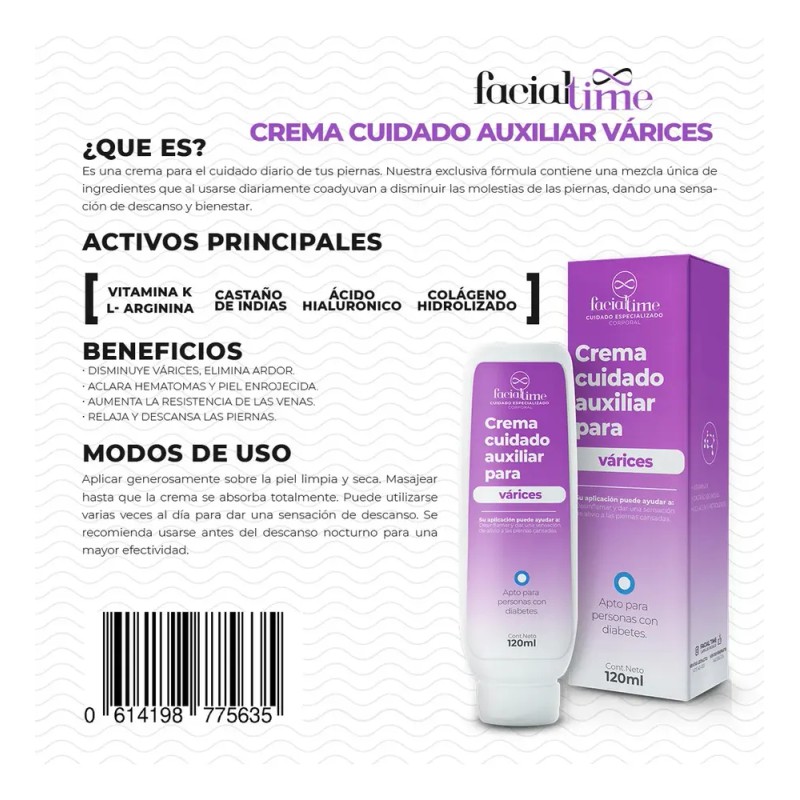 Crema Piernas Cansadas Mejora Circulación Varices 3 Pack Mentol desinflama