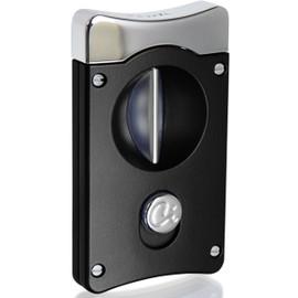 Caseti Caseti Wedge V Cigar Cutter-Black, Black