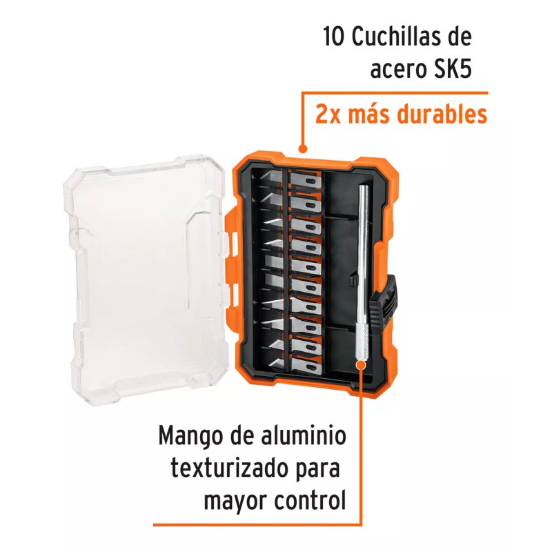 Truper EXA-11 Juego De Exactos Hobby Con Estuche 13 Piezas