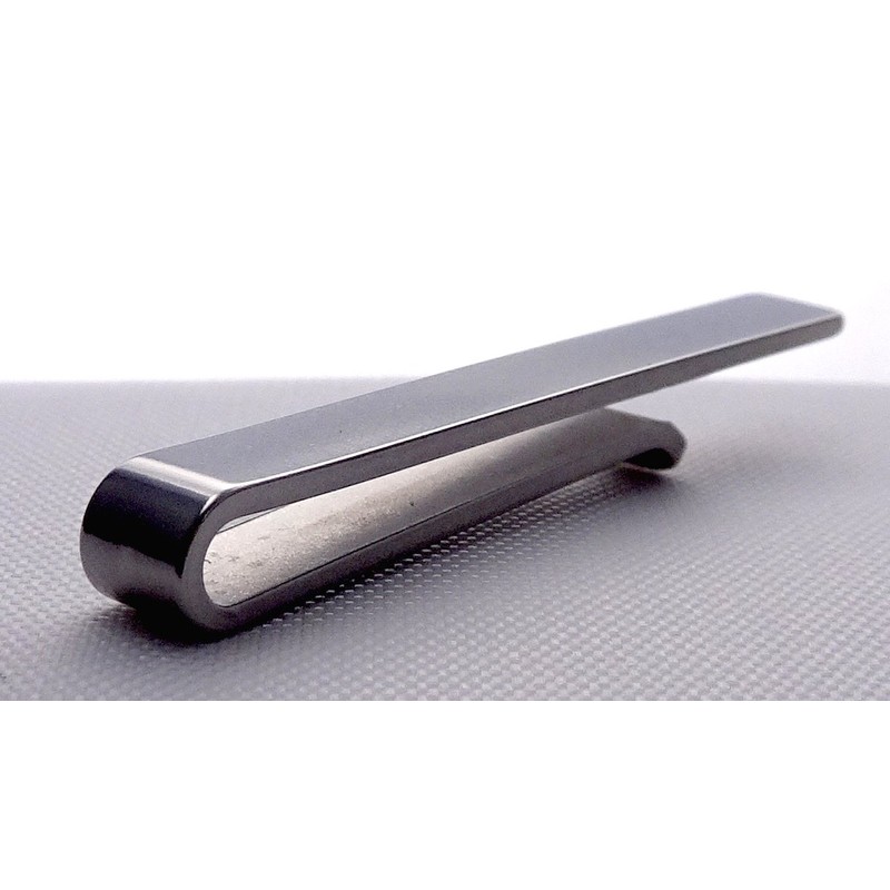 Ivy Design Tie Clip/Bar, Stainless Steel Silver Tone