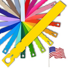 TAGKRAFTERS 9" x 1" Yellow - 500 Pcs - Plastic Plant Tags and Labels - Wrap Around Thermal Plastic - Nursery Garden Tree Labels | Made in The USA |