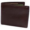 MARSHAL RFID Blocking Men's Bifold Leather Wallet With Double Center