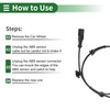 Motoforti ABS Wheel Speed Sensor ABS Sensor Anti-lock Braking System