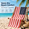 American Flag Beach Towel for Summer Travel – Quick-Dry Soft