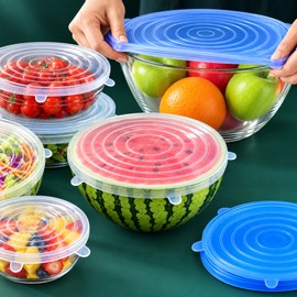 Silicone Stretch Lids for Food Bowls – Reusable Stretch Covers for Everyday Kitchen Food Storage