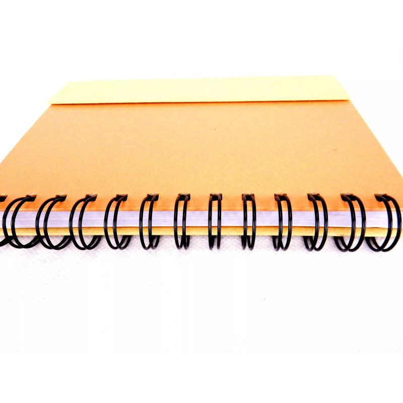 Sweda Recycled Foldover Notebook & Pen, Wire Bound, 5" x