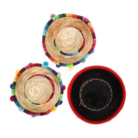 KICHOUSE Add a Mexican Touch 3pcs Sombrero Headbands Party Favor for Adults Boys and Girls Festival Decor