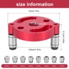 Jortmrd Woodworking Drilling Aid, Drill Hole Centre Finder, Vertical Self-Centring