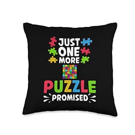 Puzzle Game Table Pieces Slover Maker Hard Collector Throw Pillow, 16x16, Multicolor