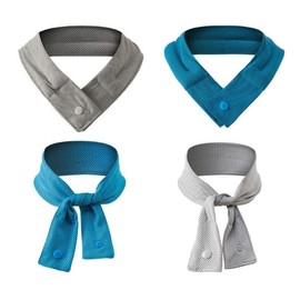 Cooling Button Ice Scarf Outdoor Pink 2ea