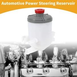 Partuto Power Steering Reservoir - Car Automotive Power Steering Tank - for Honda CR-V 2007-2011 Plastic White - 1 Pc