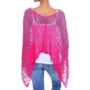 JOPHY & CO. 1511 Womens Knitted Mesh Poncho Crochet Summer