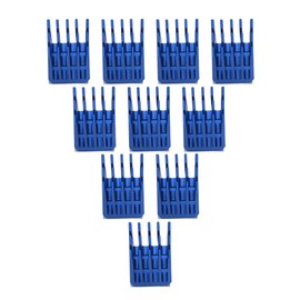 Richer-R 10 Pack 3D Printer Aluminum Heatsink Blue Aluminum Stepper Motor Driver Heatsink Cooling Fins Cooling System for 3D Printer