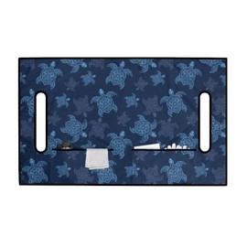 Darisoco Blue Turtle Golf Cart Seat Covers Blanket with Pocket Golf Cart Towel Seat Covers Fit for Most 2 Seat Golf Carts Easy to Install & Clean