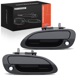 A-Premium Outside Exterior Door Handles Compatible with Honda Accord 1998 1999 2000 2001 2002 Coupe, Primed Black, 2-PC Set, Front Driver and Passenger Side