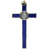 10.004.21 Blue Cross Gold Blue San Benedict 20cm Enamel with