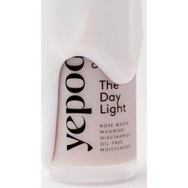 YEPODA – THE DAY LIGHT – Ölfreie Tagescreme mit Rosenwasser, Beifuß und Niacinamid. Leichte und gelartige Textur. Koreanische Hautpflege (50 mL)