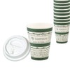 Paper Cup Lid Set, 12 oz, 340 ml, 50 Pairs