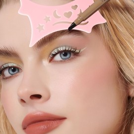 ROBOHOOK 2 PCS Eyetour Eyeshadow Tool, Eyeshadow Assistant, Eyeshadows Stencils for Eyes, Perfect Eyeliner and Eyeshadows Application for Women Quick Make-Up Stencils, Eyes Beginners Friendly