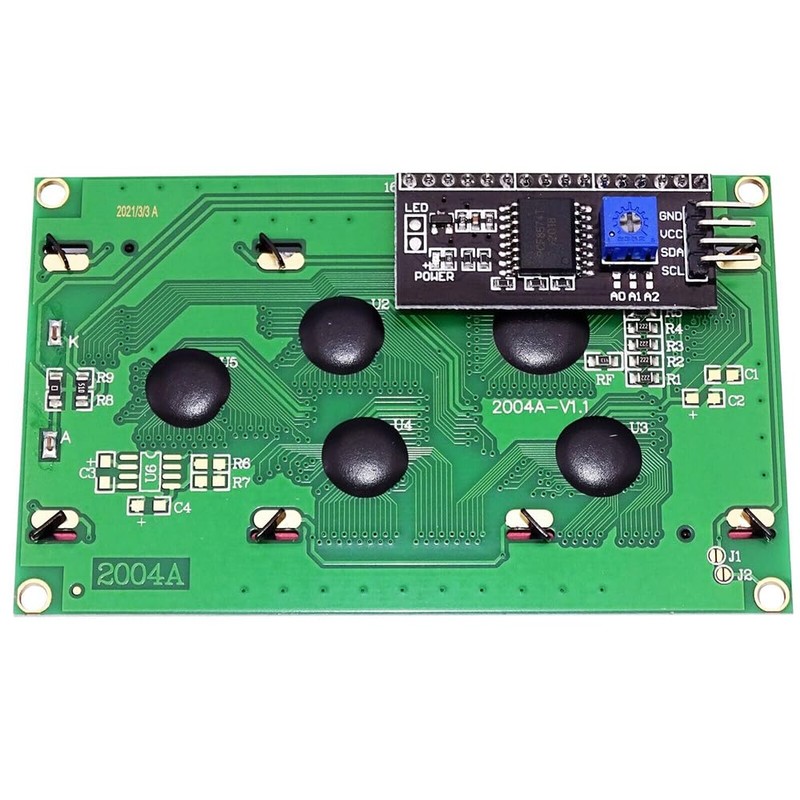 iSZ-HGZ LCD2004 Controller Display Soldered HD-44780 Blue I2C Interface Display
