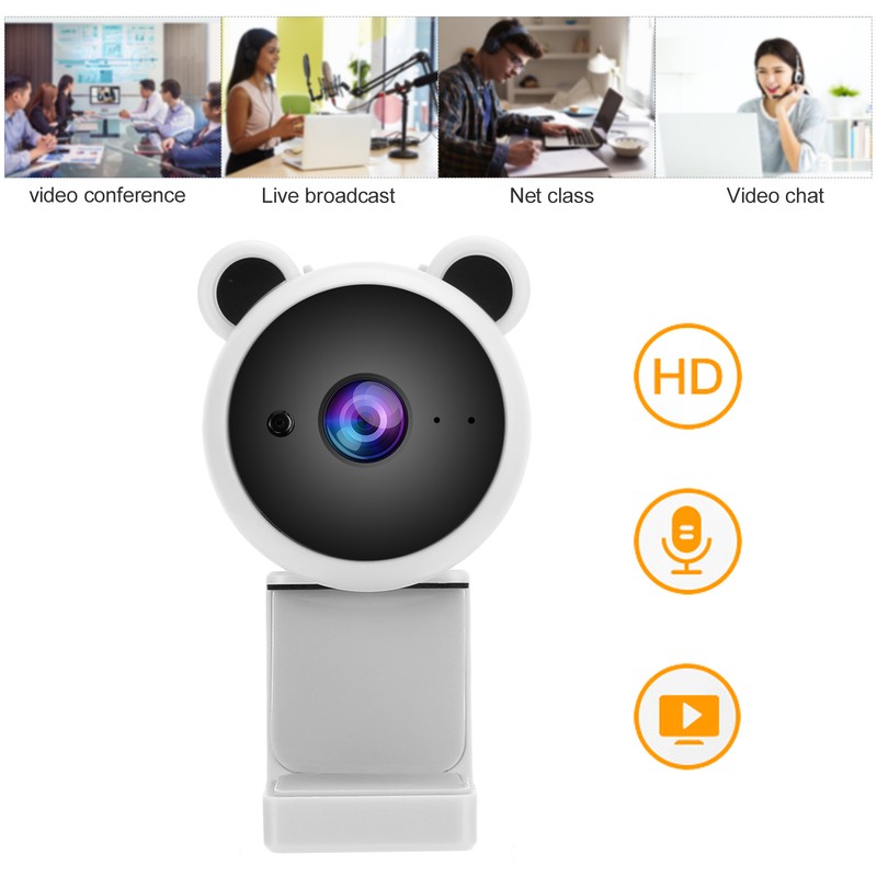 1080P HD USB Computer Camera Video Recording Digital Webcam BuiltIn
