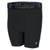 Champion Men's Power Flex Compression Short 9-Inch, Black, Small