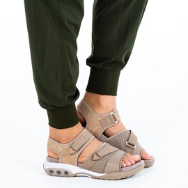 Therafit Mia Women's Water Resistant Adjustable Sport Sandal - for Plantar Fasciitis/Foot Pain Grey / 10