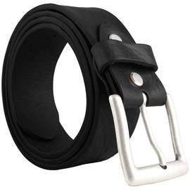 BELTINGER Belt Made of Full Cowhide Leather Distressed Look 4 cm Jeans Belt for Men and Women 40 mm Leather Belt Vintage Look 4 cm, Cognac, antique silver