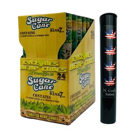 DC Crafts Nation Pop Lid Protector with Cyclones Sugar Cane 24 Count Box - Flag Leaf