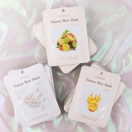 (30 sheets) Nature Skin Radiance Mask Pack (Pearl, Collagen, Vita) / (30매)네이처스킨 광채 마스크팩(진주.콜라겐.비타)