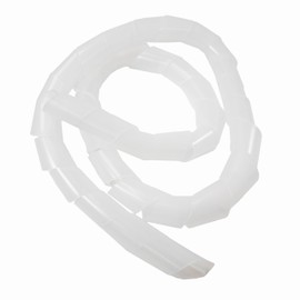 Bundling and Organizing Bundled Cords, Spiral Cord, Total Length 3.3 ft (1 m), Diameter 0.6 inches (15 mm), White, For 2 to 4 Cords