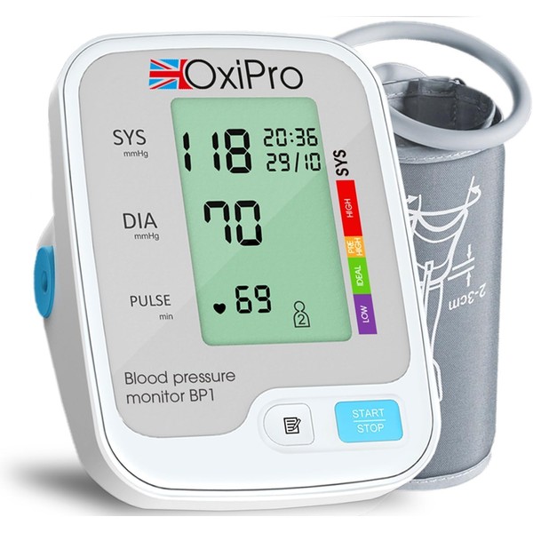 OxiPro BP1 Blood Pressure Monitors - CE Certified - MHRA