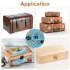 sourcing map 6 Pcs Vintage Lock Clasp, 27 x 32mm