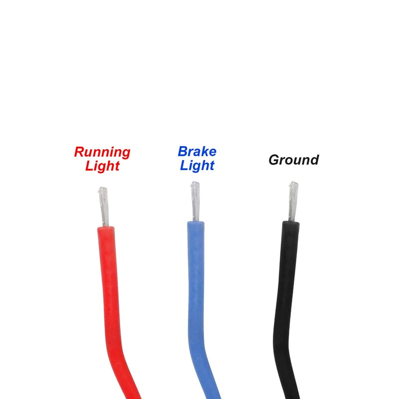 HDBUBALUS LED Brake Tail Light Low Profile Smoke Taillights Fit