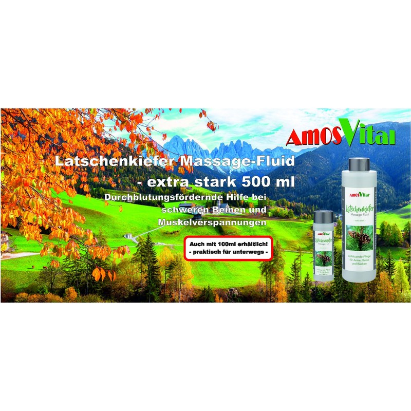 Amosvital Mountain Pine Massage Fluid, 500 ml